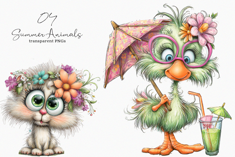 Summer Animals Clipart