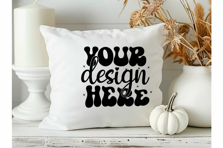 Square Pillow Mockup,Square Pillow JPG