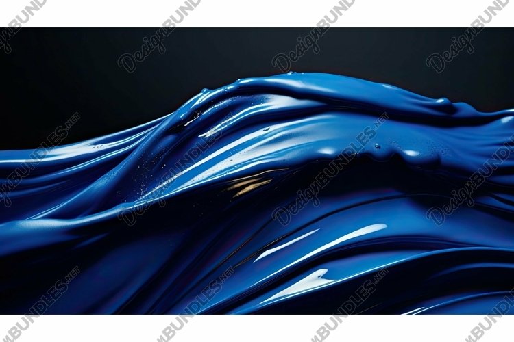 finish paint stroke blue