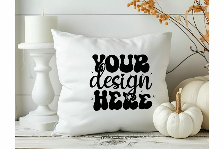 Square Pillow Mockup,Square Pillow JPG