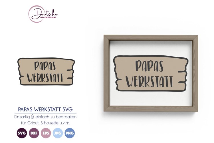 Papas Werkstatt SVG | Hausmeister SVG example image 1