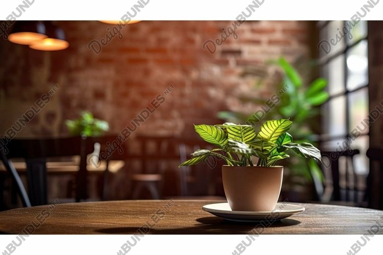 shelf blurred interior plant example image 1