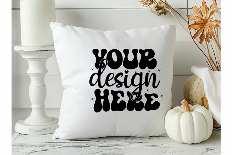 Square Pillow Mockup,Square Pillow JPG