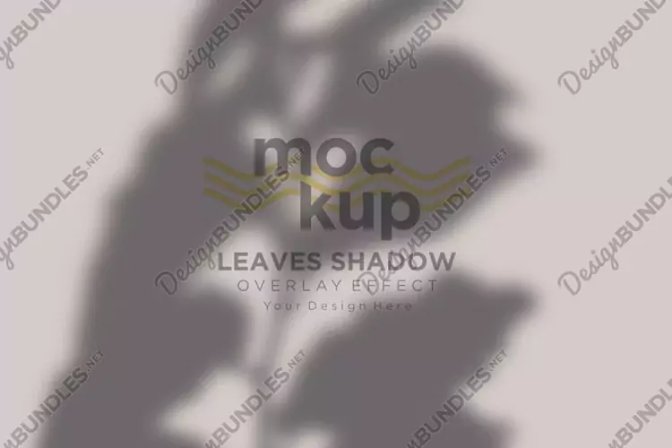 Leaves Shadow Overlay Effect Mockup