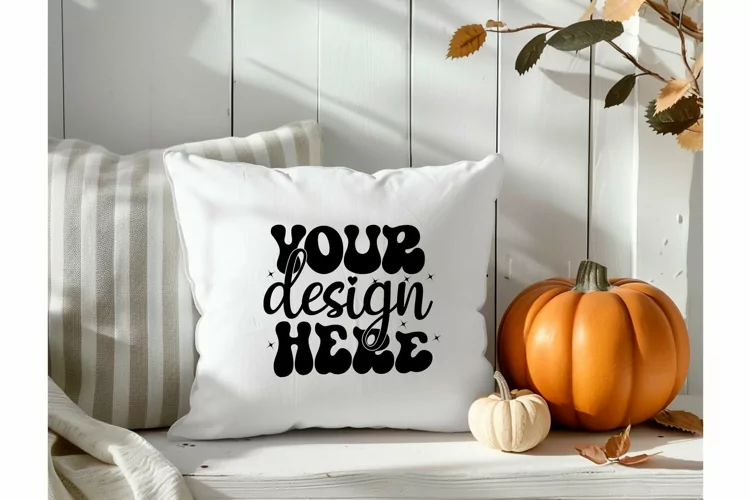 Square Pillow Mockup,Square Pillow JPG
