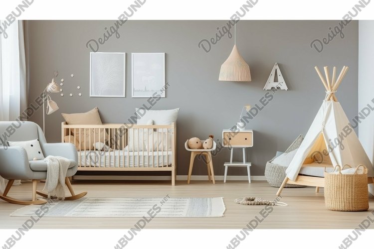 neutral nursery interior