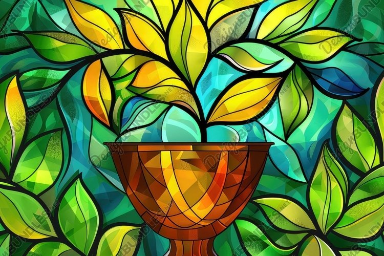 Stained Glass Texture Image 4