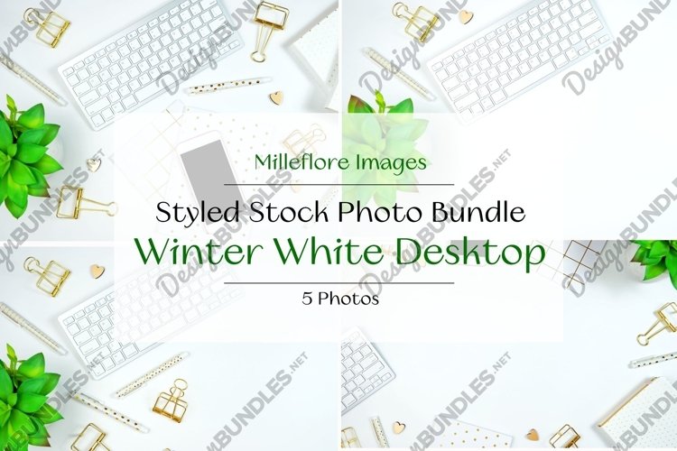 Winter WhiteDesktop Styled Stock Photo Bundle Hero Headers example image 1