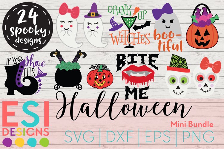 Halloween Designs Mini Bundle - SVG DXF EPS & PNG example image 1