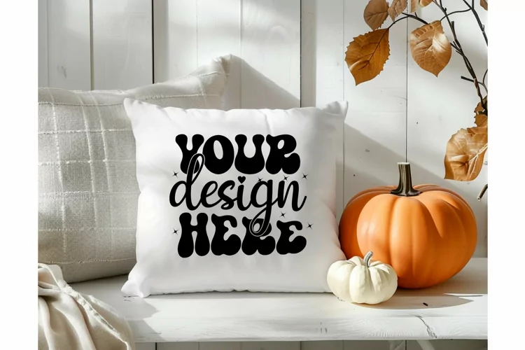 Square Pillow Mockup,Square Pillow JPG