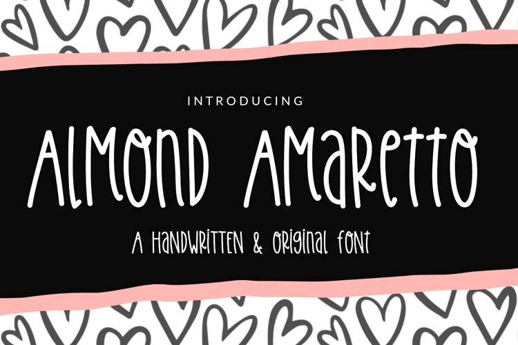 Almond Amaretto- Handwritten Font example image 1