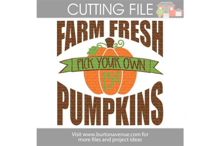 Farm Fresh Pumpkin Patch Sign SVG example image 1