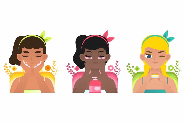 Collections of Woman Skincare Routine