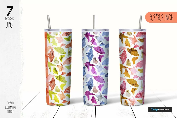Butterfly tumbler sublimation