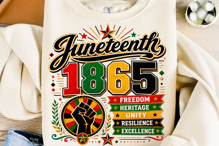 Juneteenth 1865 PNG, Black History Shirt example image 1