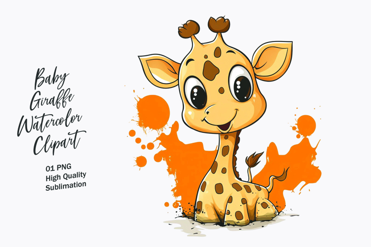 Cute Giraffe Clipart Image 22