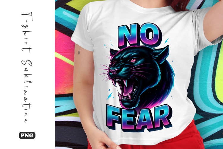 No Fear Panther T-Shirt Design