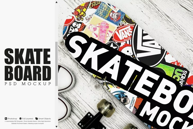 Skateboard Mockup #08
