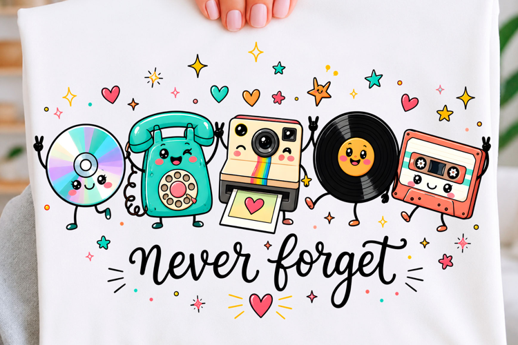 Never Forget Retro 90s Cassette T Shirt