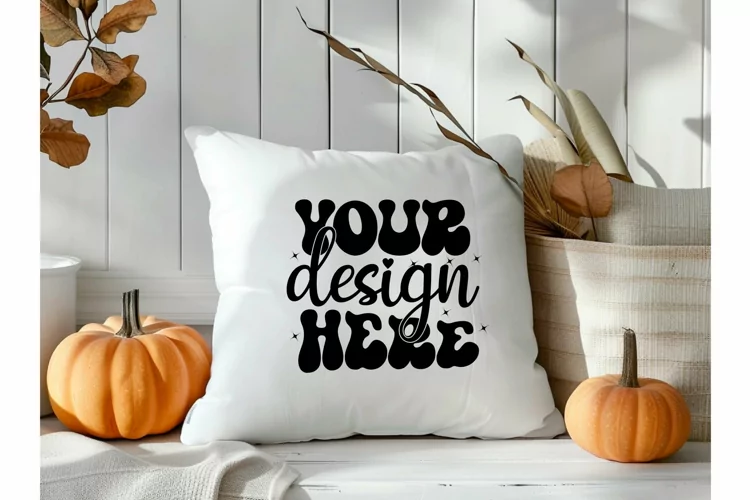 Square Pillow Mockup,Square Pillow JPG
