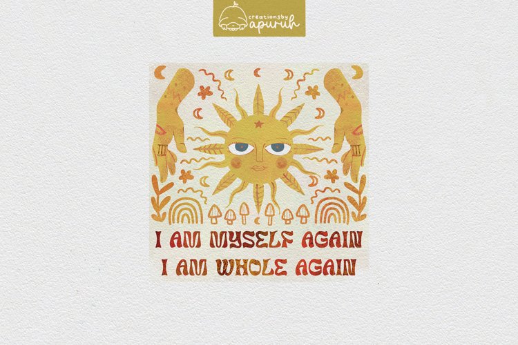Boho Mystical Quotes Tee 08 example image 1
