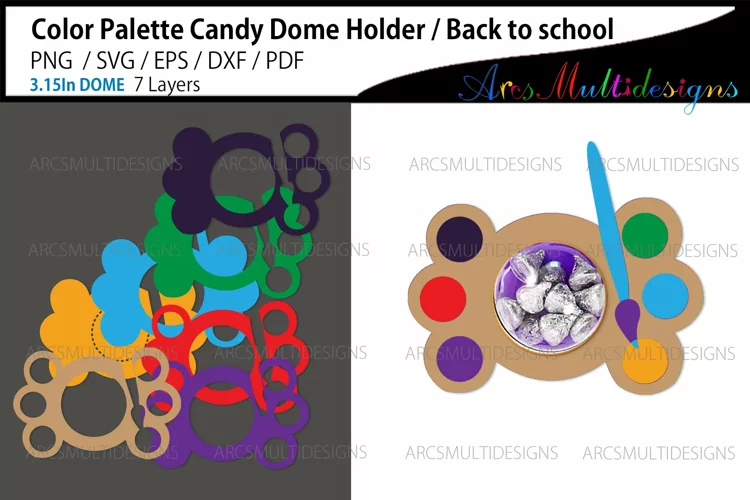 Color palette Candy Dome Holder
