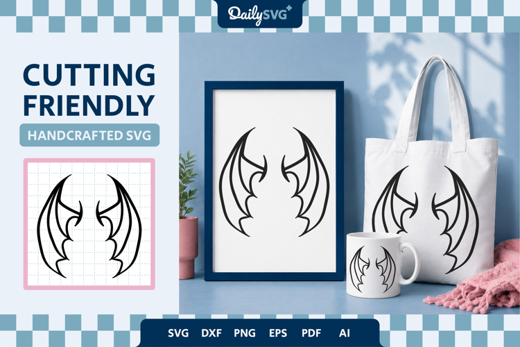 Demon Wing SVG - Devil Wings Cut File