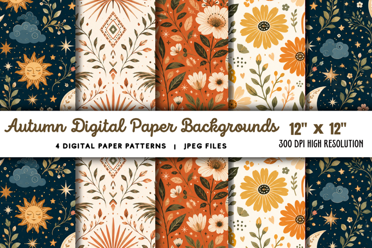  Thanksgiving Digital Paper Image 7