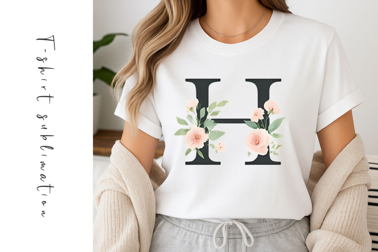 Alphabet, Letters, Monogram, White Flowers