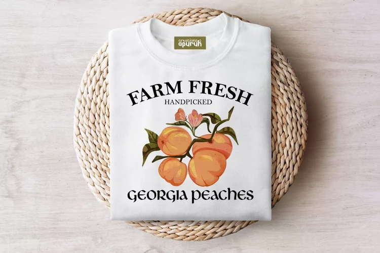 Farm Fresh Market's Vintage Fruit Tee Sublimation Design 08