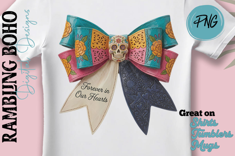 Day of the Dead Mexican Día de los Muertos Holiday Bow