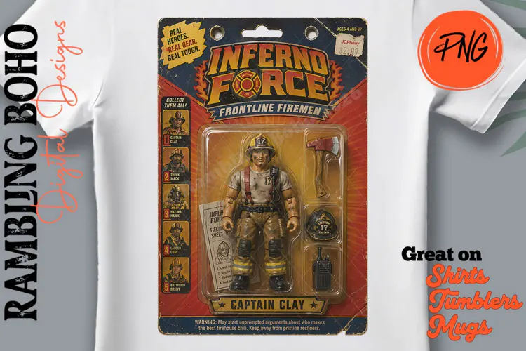 Captain Clay Retro Action Figure Parody