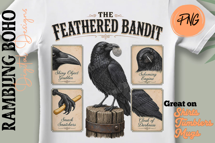 The Feathered Bandit Crow Parody Field Guide