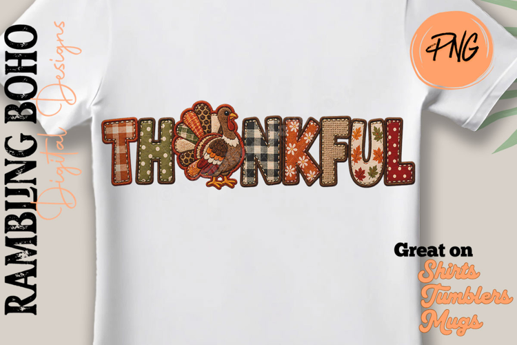 Thanksgiving Faux Applique Turkey Fall