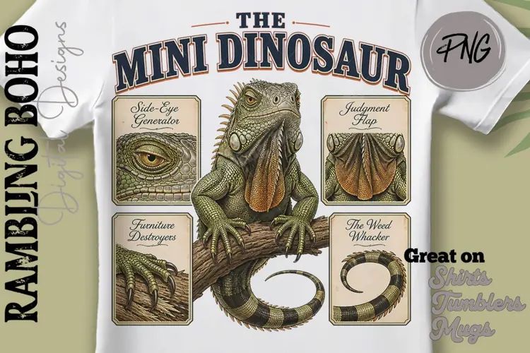 Funny Iguana Field Guide Lizard Humor