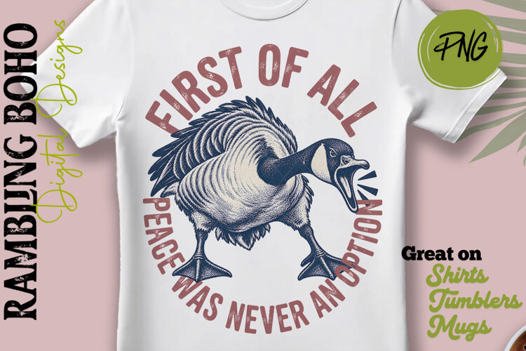 Vintage Canada Goose with Attitude Funny example image 1