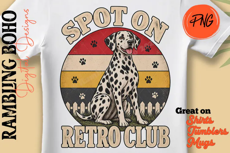 Spot On Retro Club Vintage Dalmation Dog