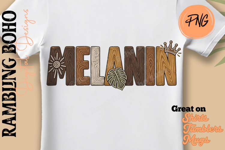 Beautiful Woodgrain Melanin Sign Art