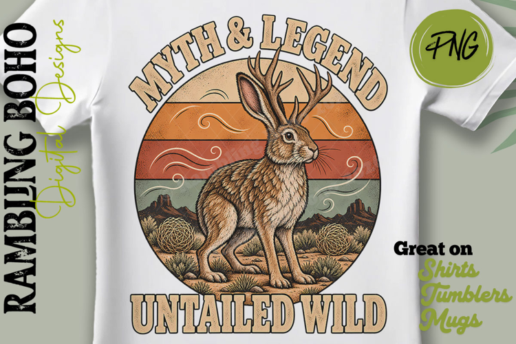 Vintage Jackalope Myth & Legend Funny