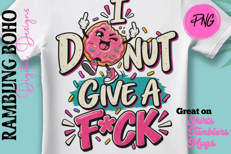 I Donut Give A Fk Sassy Saying Funny Quote