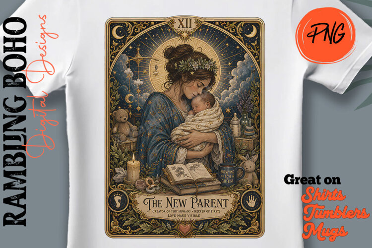 The New Parent Tarot Card Parody Fun example image 1