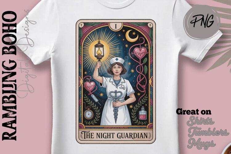 ER Nurse The Night Guardian Tarot Card example image 1