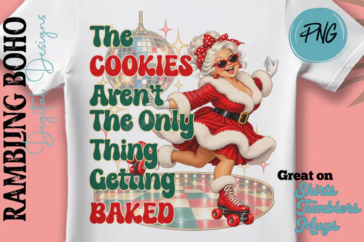 The Cookies Arent Getting baked Mrs Retro Roller Xmas