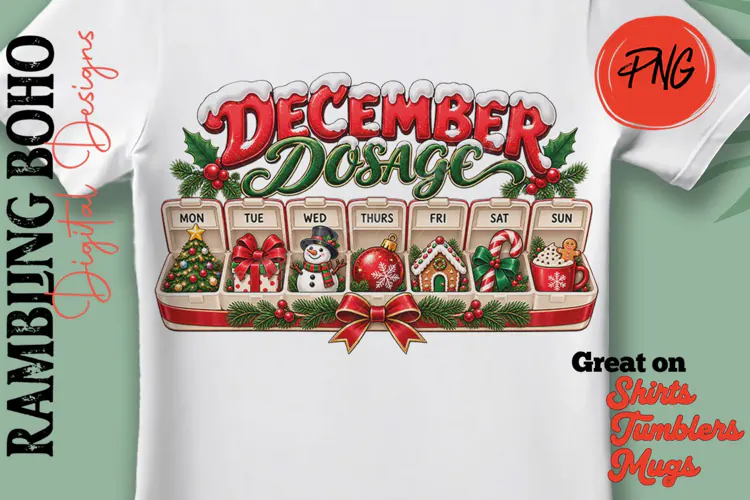December Dosage Funny Pill Organizer