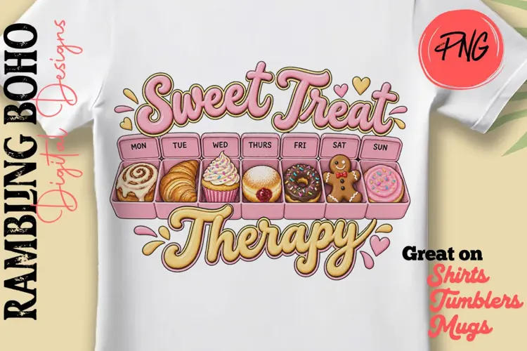 Sweet Treat Therapy Funny Pill Organizer