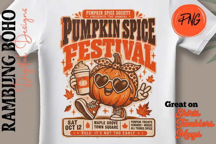 Pumpkin Spice Festival Vintage Funny