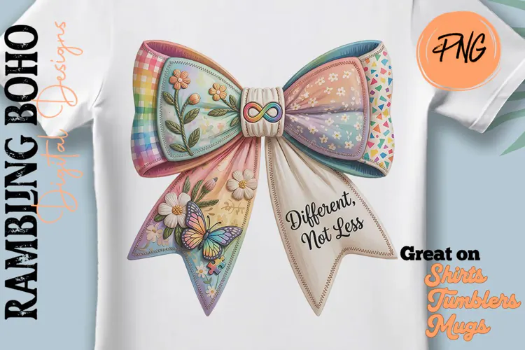 Neurodivergent Coquette PrettyPastel Bow