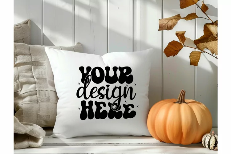 Square Pillow Mockup,Square Pillow JPG