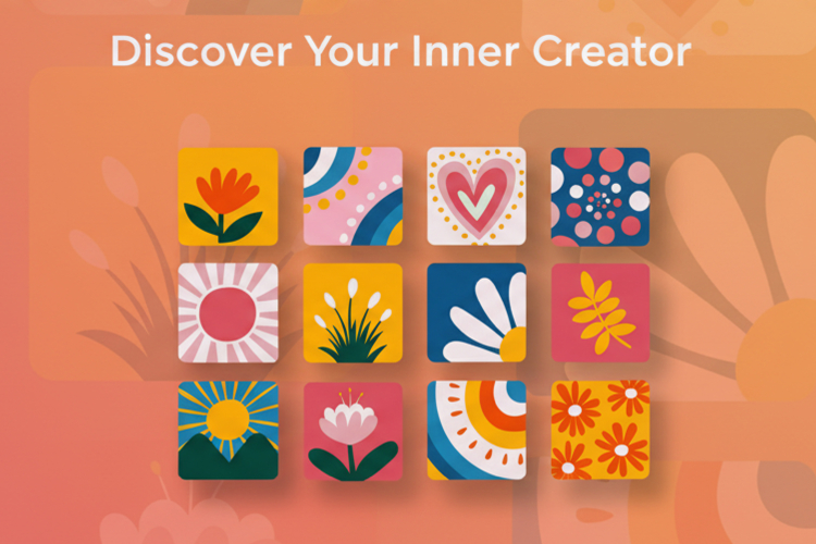 Vibrant Abstract Nature and Floral Designs Set