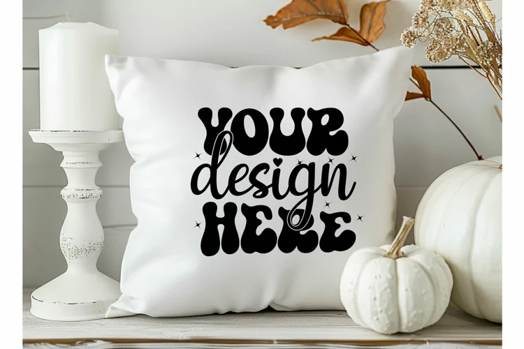 Square Pillow Mockup,Square Pillow JPG